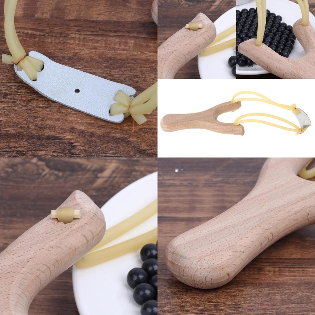 Speargun Rubber Band - Katapel Kayu Alami dengan Karet Gelang