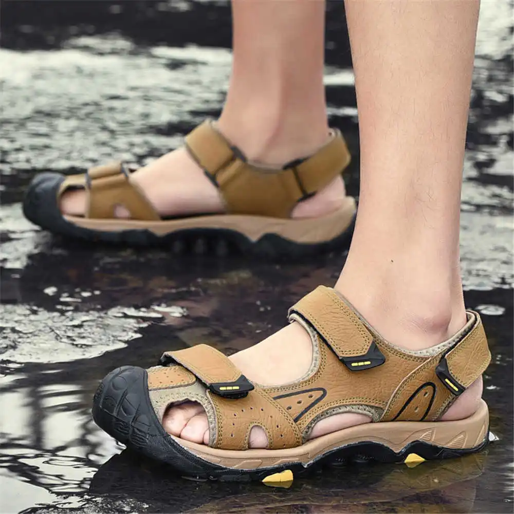 Sandal pantai kulit sapi alami - Aquatic Sports Name ulasan dan harga